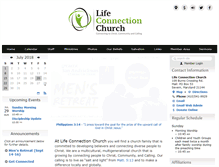 Tablet Screenshot of lifeconnectchurch.org